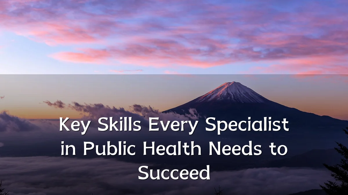 Key Skills Every Specialist in Public Health Needs to Succeed