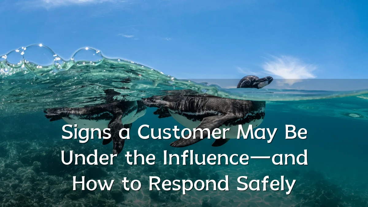 Signs a Customer May Be Under the Influence—and How to Respond Safely