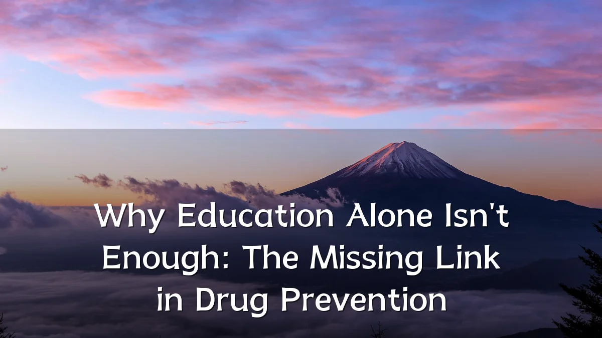 Why Education Alone Isn't Enough: The Missing Link in Drug Prevention