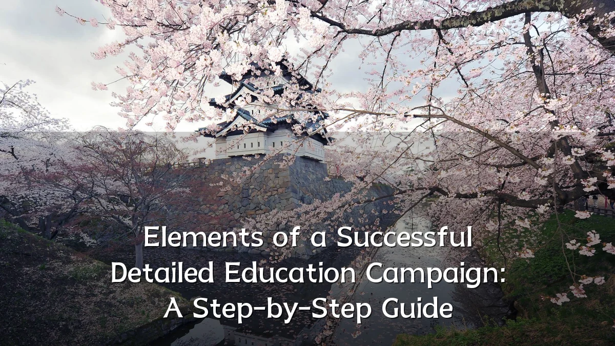 Elements of a Successful Detailed Education Campaign: A Step-by-Step Guide