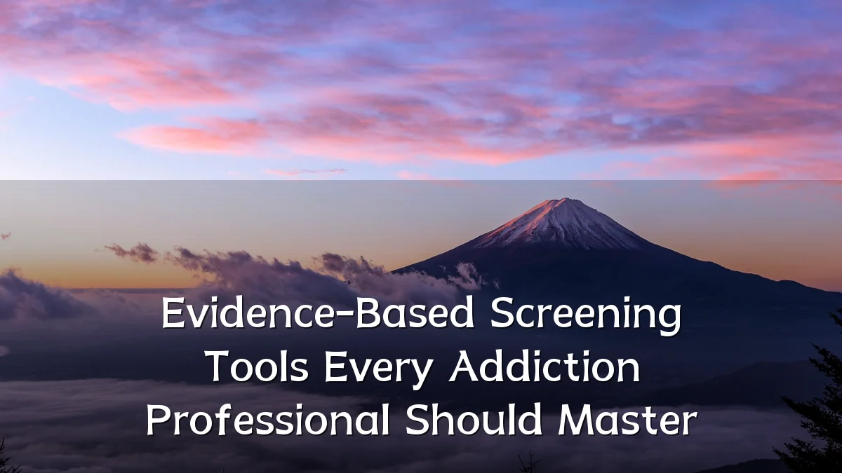 Evidence-Based Screening Tools Every Addiction Professional Should Master