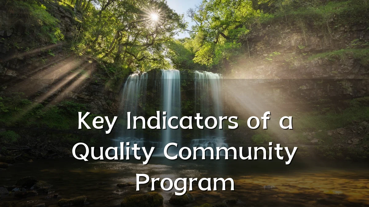 Key Indicators of a Quality Community Program
