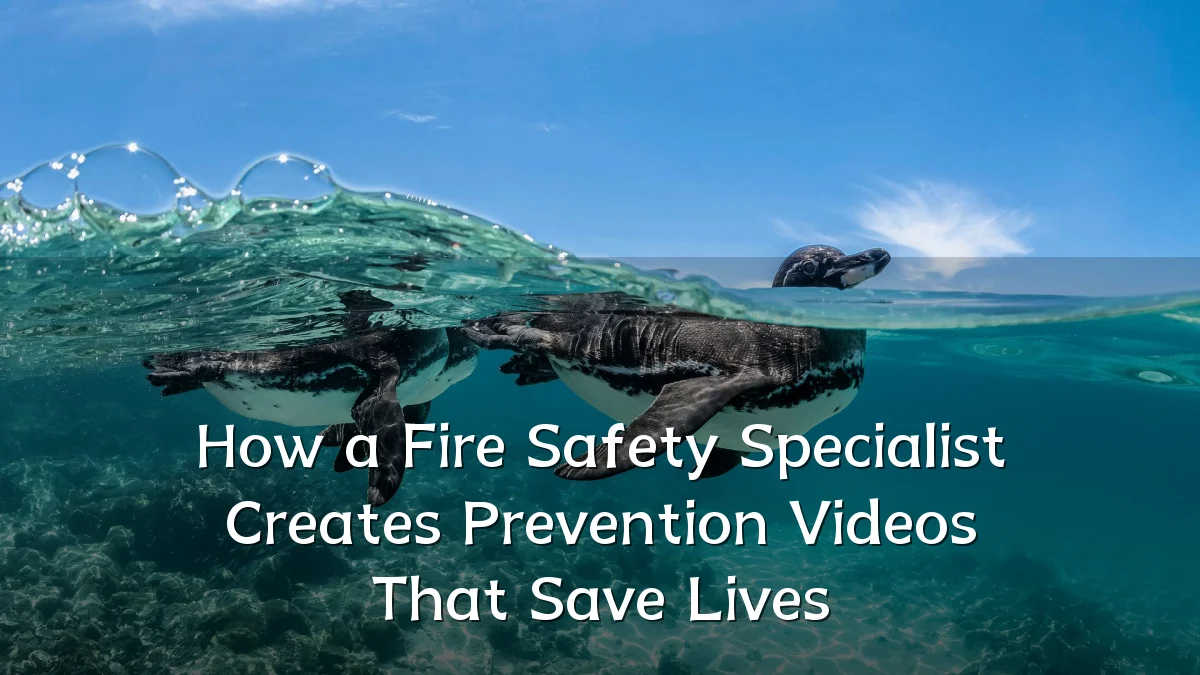 How a Fire Safety Specialist Creates Prevention Videos That Save Lives