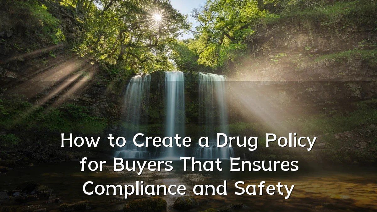 How to Create a Drug Policy for Buyers That Ensures Compliance and Safety